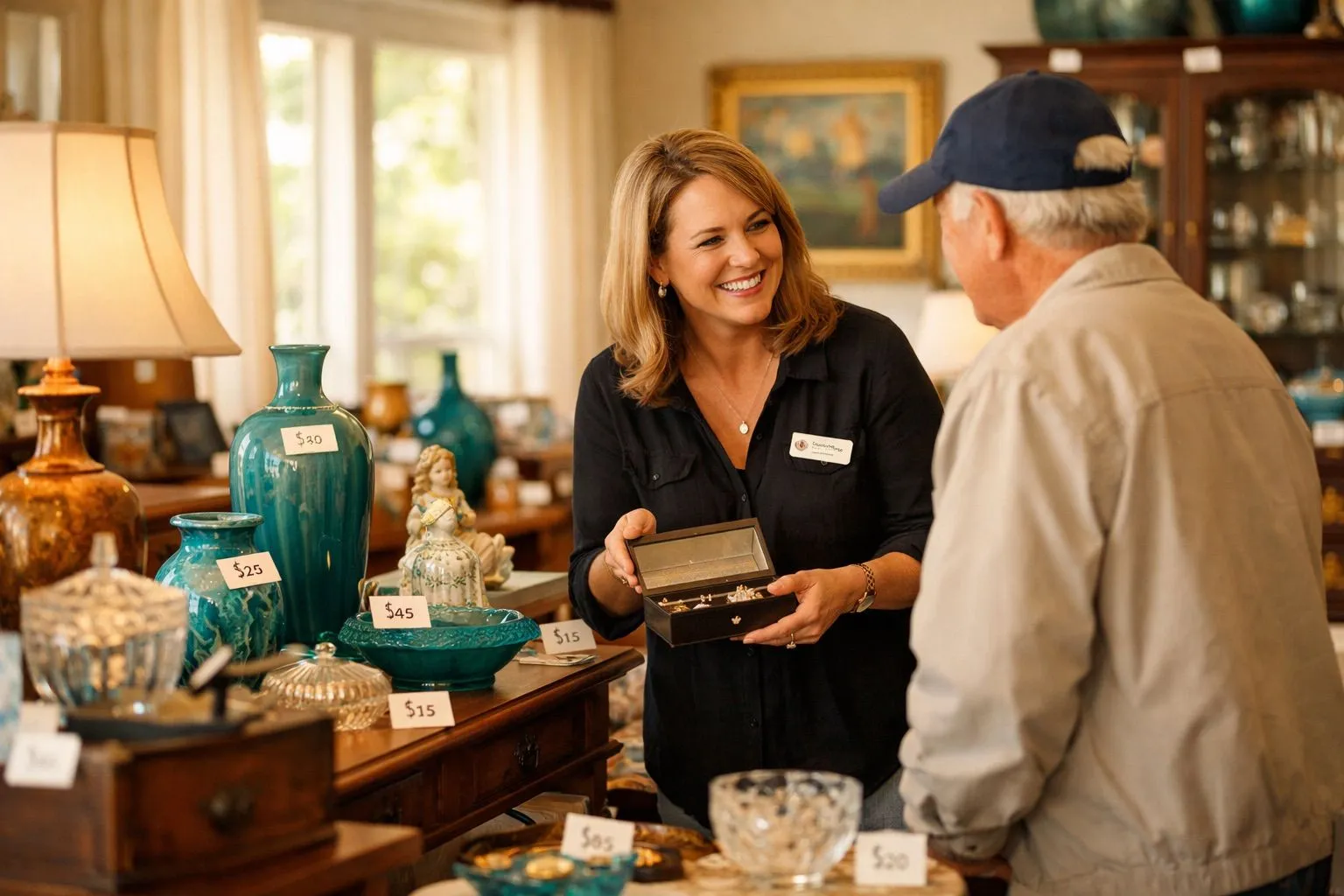 Professional estate sale in San Diego home